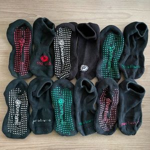 Pure Barre Sticky Socks (6) Pairs